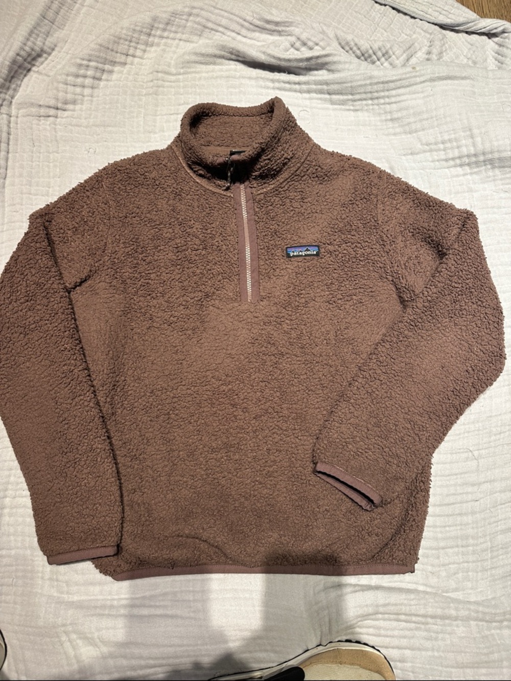 Patagonia Brown Sherpa Half-Zip Pullover